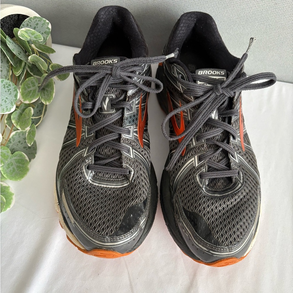 Brooks Black and Orange Running Shoes